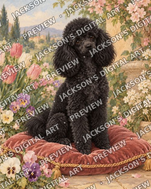 Black Mini Poodle