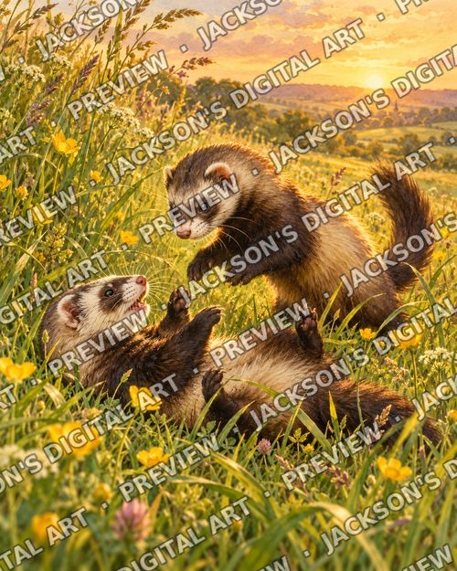 Polecats at Play
