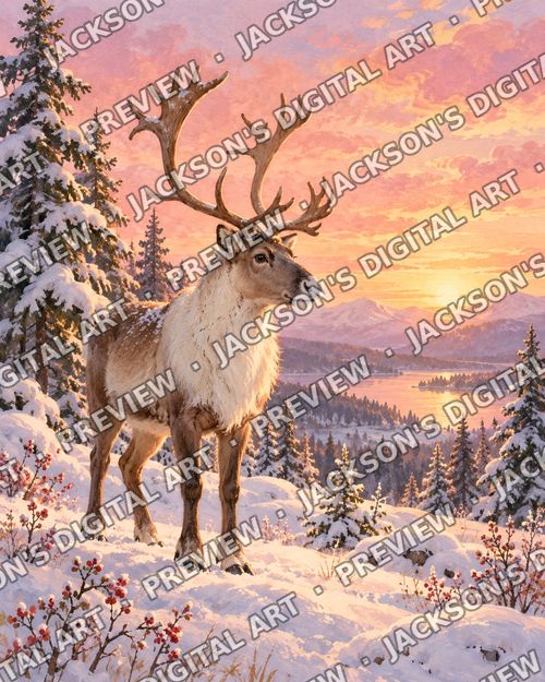 Reindeer at Dawn