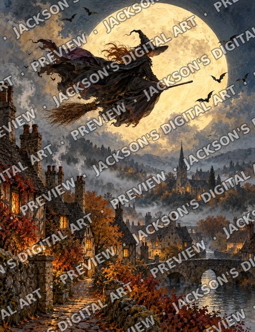 Witch over the Village