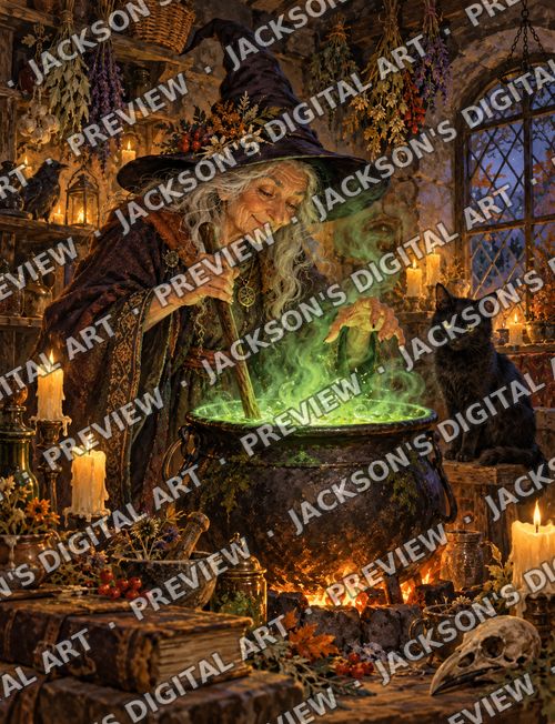 Witch at the Cauldron
