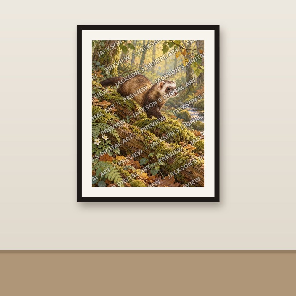 Ferret Explorer shown framed on a wall